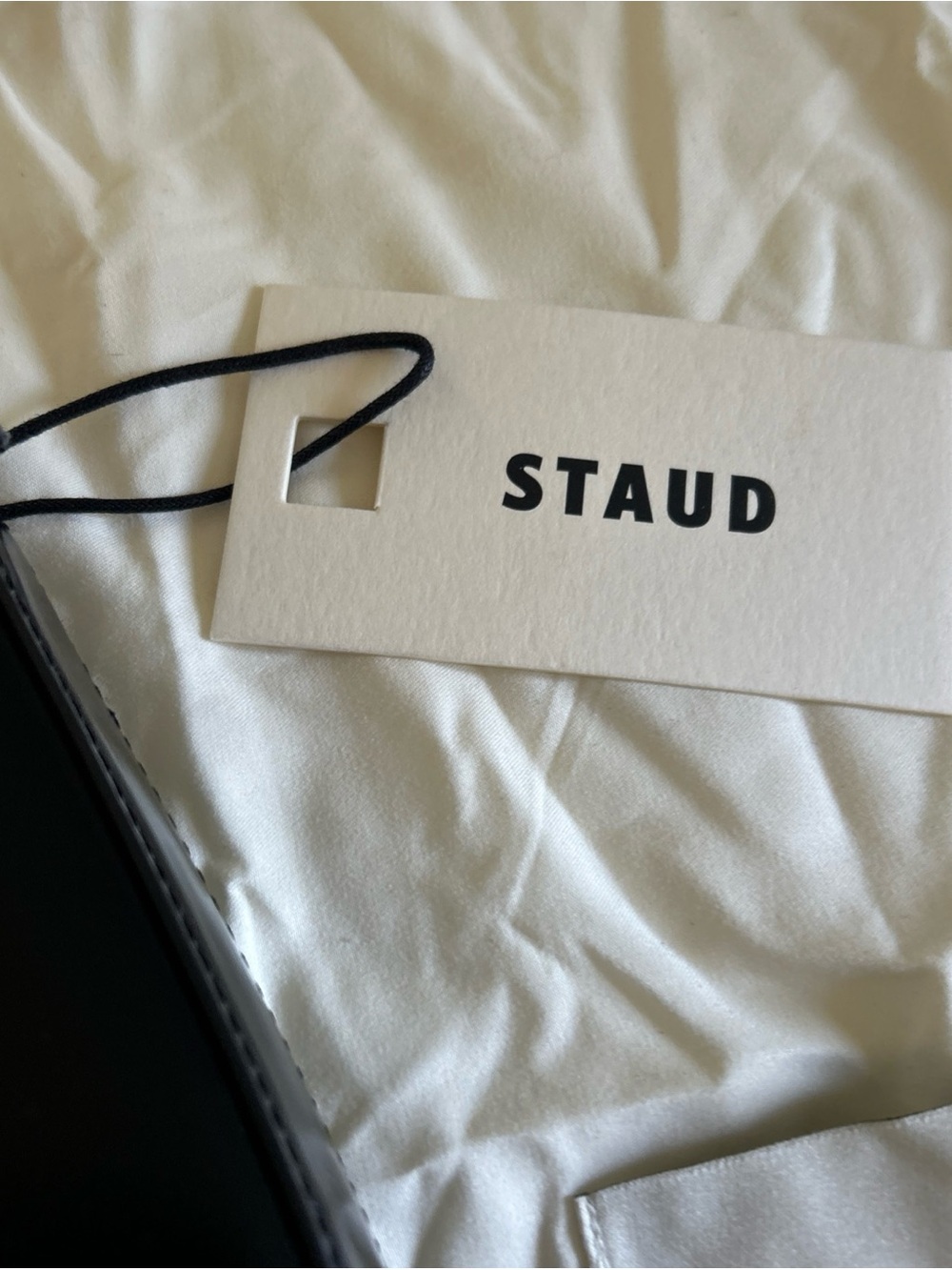 Staud COLT SHOULDER BAG - BLACK POLISHED ( Origin $395 ) - Picture 4 of 7